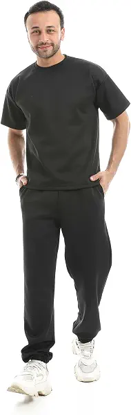 سعر ومواصفات Red Circle طقم للرجال مكون من تيشرت واسع + بنطلون واسع من ريد سيركل (B0G3JJM9BX) على Amazon EG
