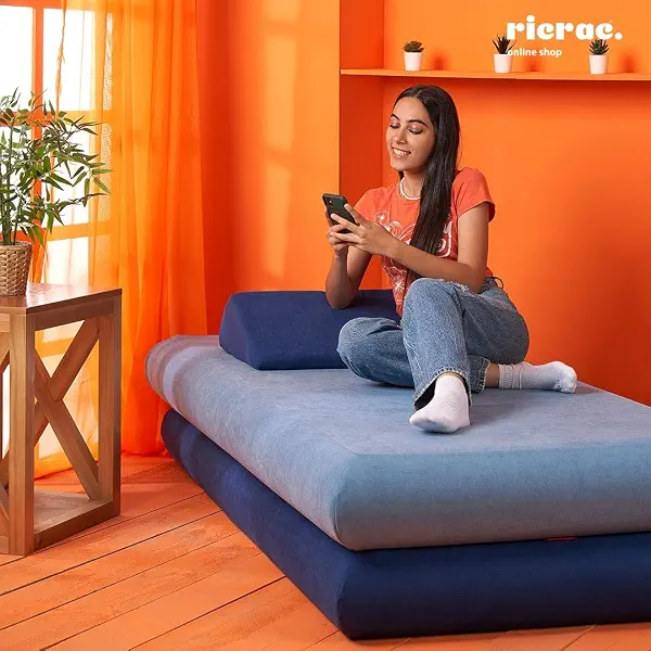 سعر ومواصفات RicRac Double Mattresses with Cushion - Rife, Red, 200 x 90 x 40 cm (B0HMNMPT5V) على Amazon EG