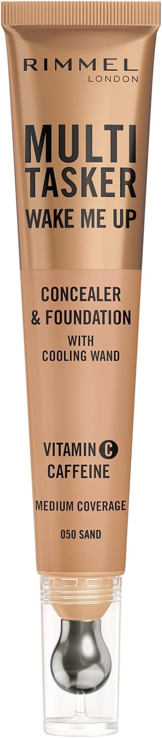 سعر ومواصفات Rimmel Multi-Tasker Wake Me Up Foundation & Concealer, 050 Sand, 20Ml (B0CXJNLV8H) على Amazon EG