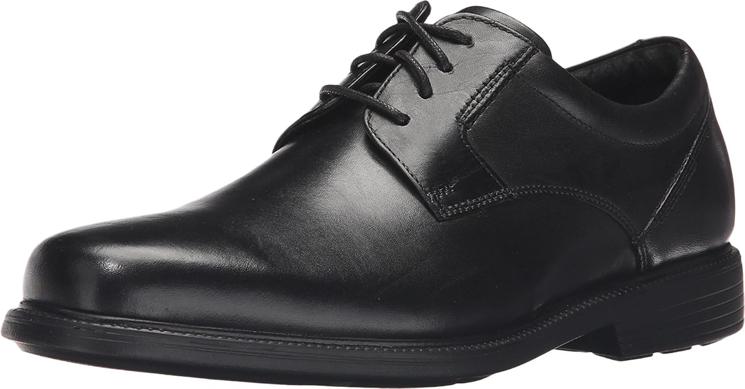 سعر ومواصفات ROCKPORT Men's Charles Road Plain Toe Oxford Black Leather, 8 W / 41 EU Wide (B017MGHL1U) على Amazon EG