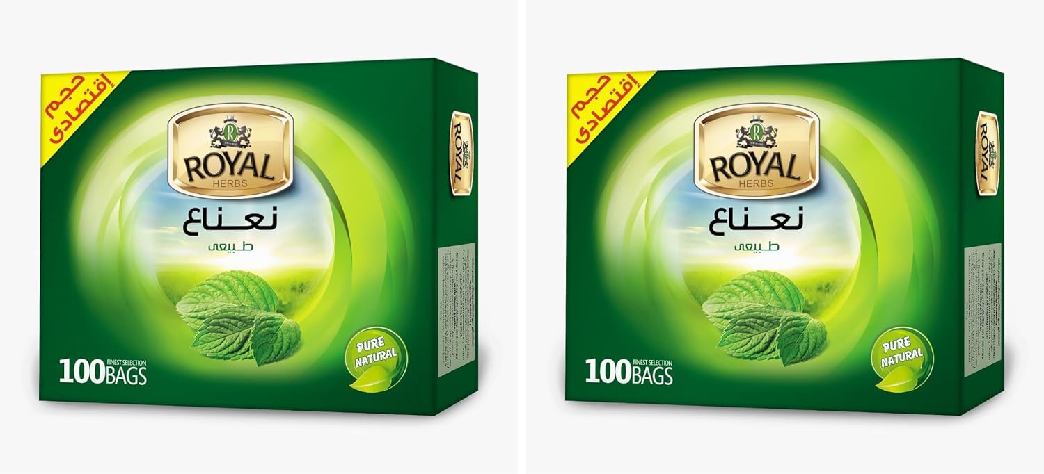 سعر ومواصفات Royal mint herbs - 100 bags (Pack of 2) (B0HLDVS62W) على Amazon EG