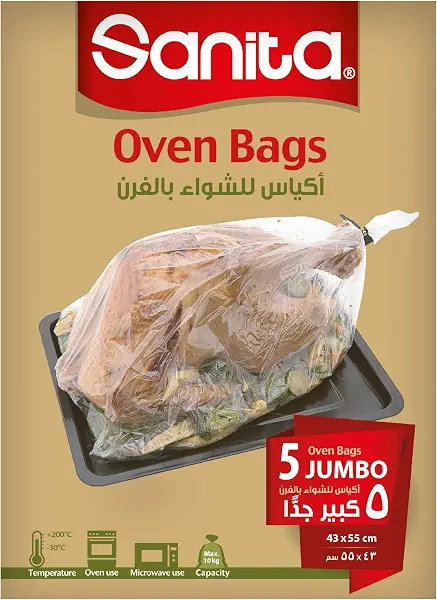 سعر ومواصفات Sanita Oven Bags Jumbo 5 Bags (B0BHT23QM3) على Amazon EG