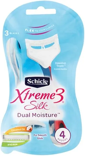سعر ومواصفات Schick Intuition Xtreme 3 Disposable Razors, Hawaiian Tropic, 4-Pack (B072FH6KDF) على Amazon EG