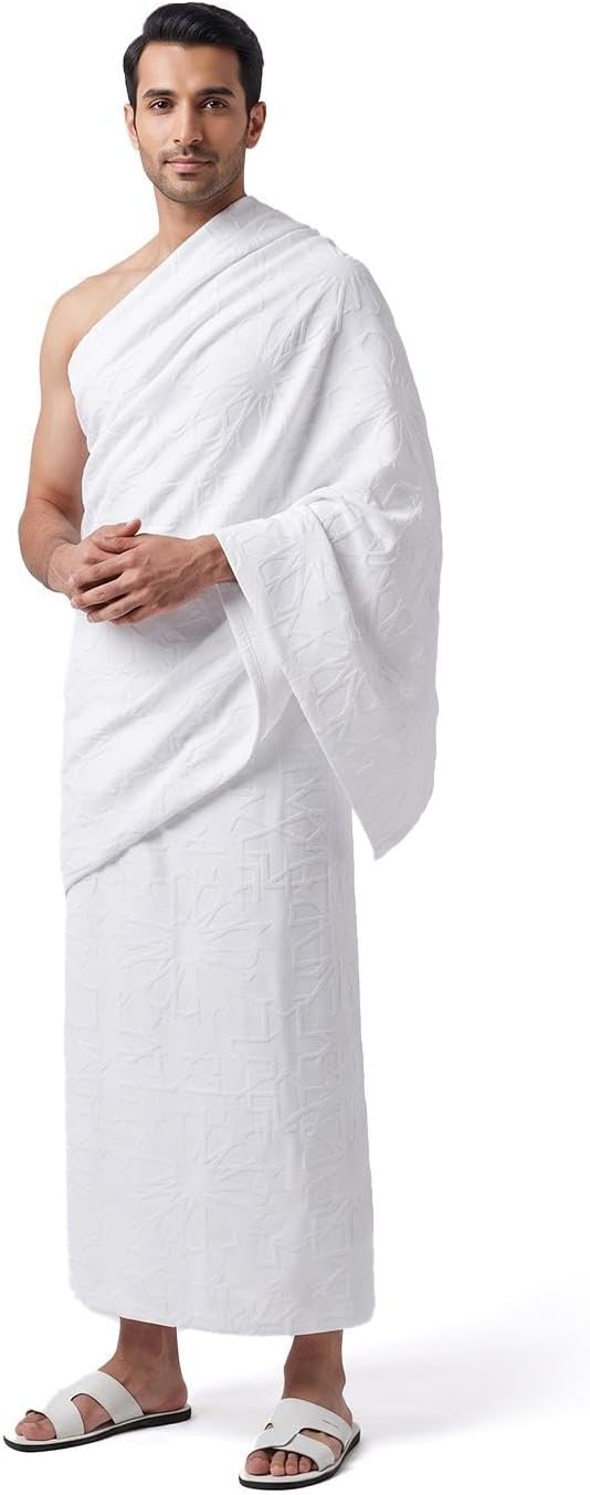 سعر ومواصفات Signoola Premium Egyptian Cotton Ihram, Soft & Comfortable for Hajj & Umrah (B0HL6ZK3YT) على Amazon EG