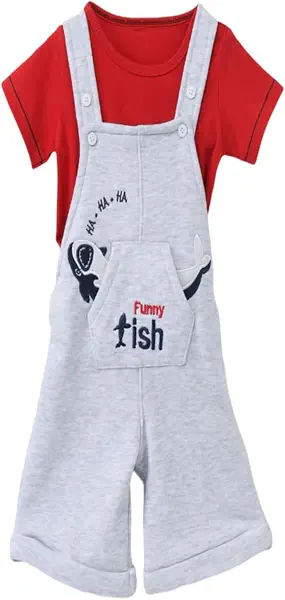 سعر ومواصفات سيكا SIKA Boys Set of 2 Pieces Bodysuit&T-Shirt Embroidered Funny Fish Set of 2 Pieces (pack of 2) (B0DZ2G7M79) على Amazon EG