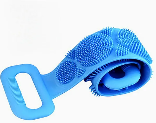 سعر ومواصفات Silicone Back Scrubber & Body Brush for Bathing — Cleans, Exfoliates, and Massages the Back and Entire Body to Remove Dead Skin and Impurities — Assorted Colors (B08GK63C44) على Amazon EG