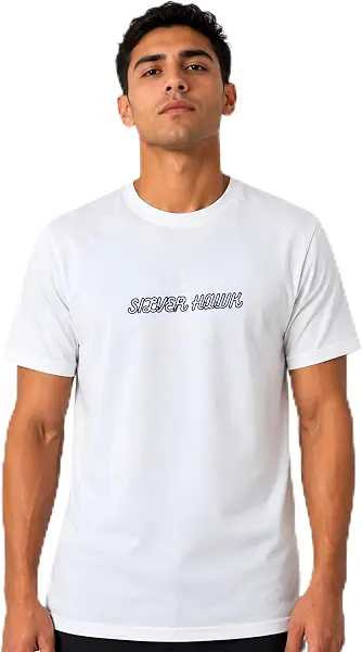 سعر ومواصفات Silver Hawk تيشرت 100% قطن بتصميم مطبوع وقصة ضيقة سليم فت للرجال، لون اوف وايت (B0HDRJ28XF) على Amazon EG