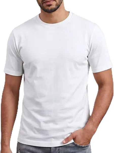 سعر ومواصفات Silver Hawk تيشرت بقصة ضيقة سليم فت للرجال مصنوع من القطن 100%، لون أبيض (Off-White)، مقاس 4 اكس لارج (4XL) (B0HDV76G52) على Amazon EG