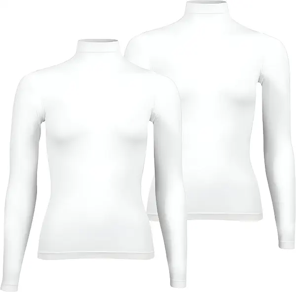 سعر ومواصفات Silvy Womens Long Sleeve Set Of 2 Pieces Celina High Top Long Sleeves High Neck (B0DC5HRXCV) على Amazon EG