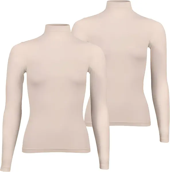 سعر ومواصفات Silvy Womens Long Sleeve Set Of 2 Pieces Celina High Top Long Sleeves High Neck (B0DC5JRWKH) على Amazon EG