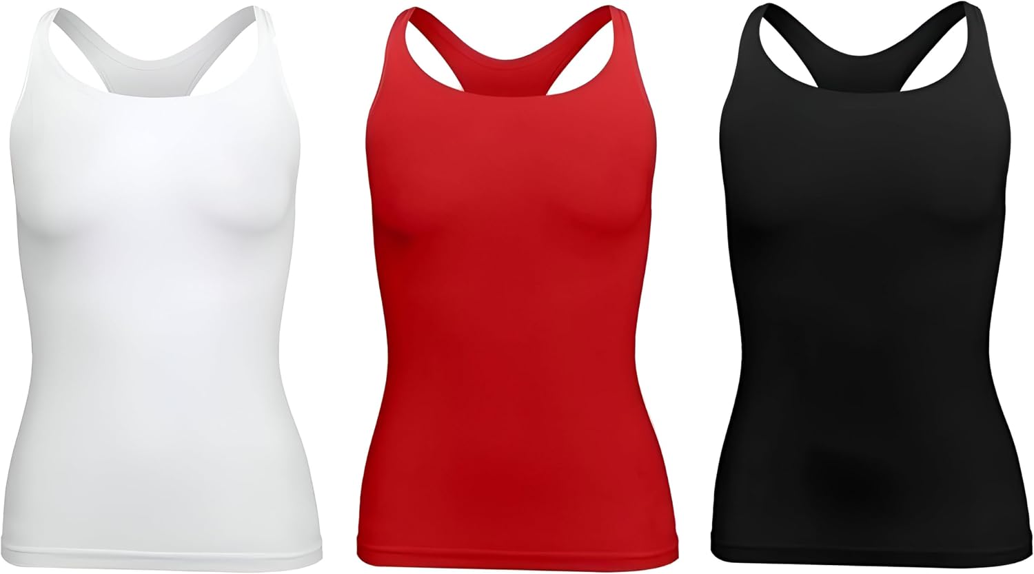سعر ومواصفات Silvy Womens Sleeveless Set Of 3 Pieces Castella Sleeveless Top Racerback (B0DC58SM4C) على Amazon EG
