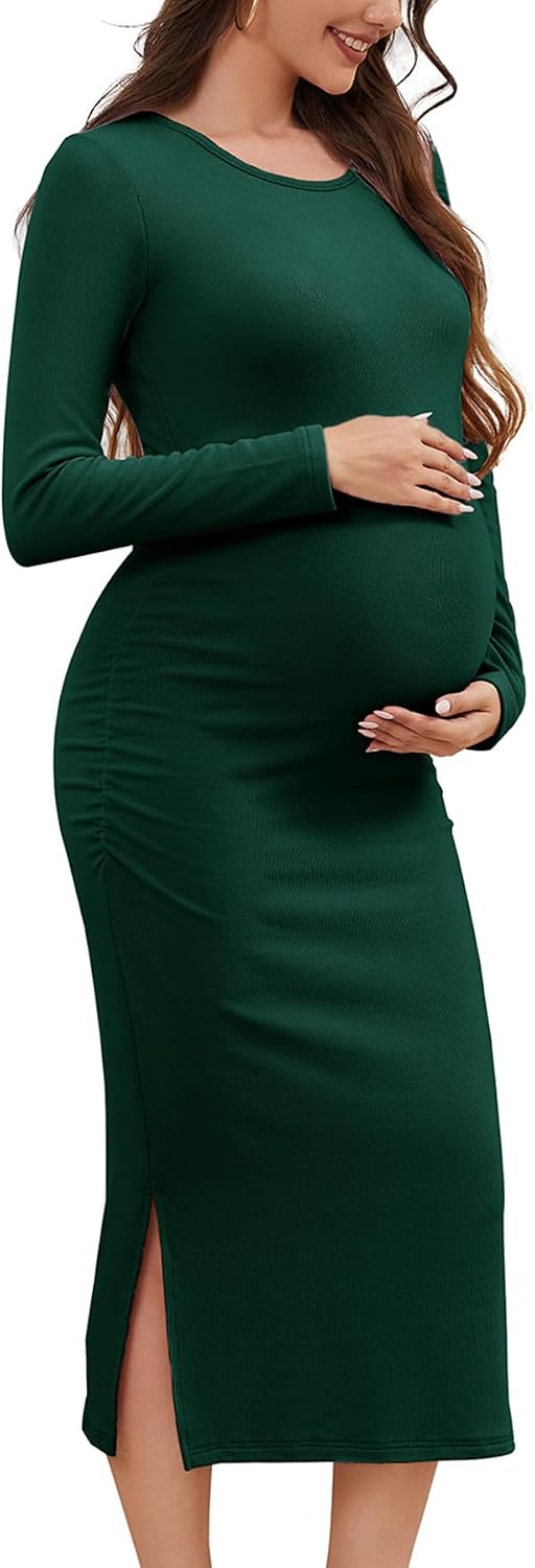 سعر ومواصفات Smallshow Women's Long Sleeve Maternity Sweater Dress Knit Fall Winter Pregnancy Clothes (B0FPVXJMPV) على Amazon EG