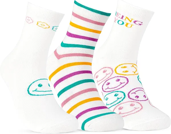 سعر ومواصفات STITCH Women Women's Pack of 3 Half Terry High L-Shape Socks Casual Sock (pack of 3) (B0DVT9QJLV) على Amazon EG