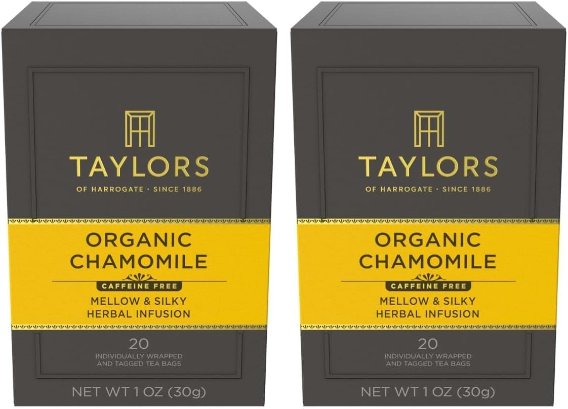 سعر ومواصفات Taylors of Harrogate Organic Chamomile Tea - Pack of 40 Tea Envelopes (B0CJMF6VT3) على Amazon EG