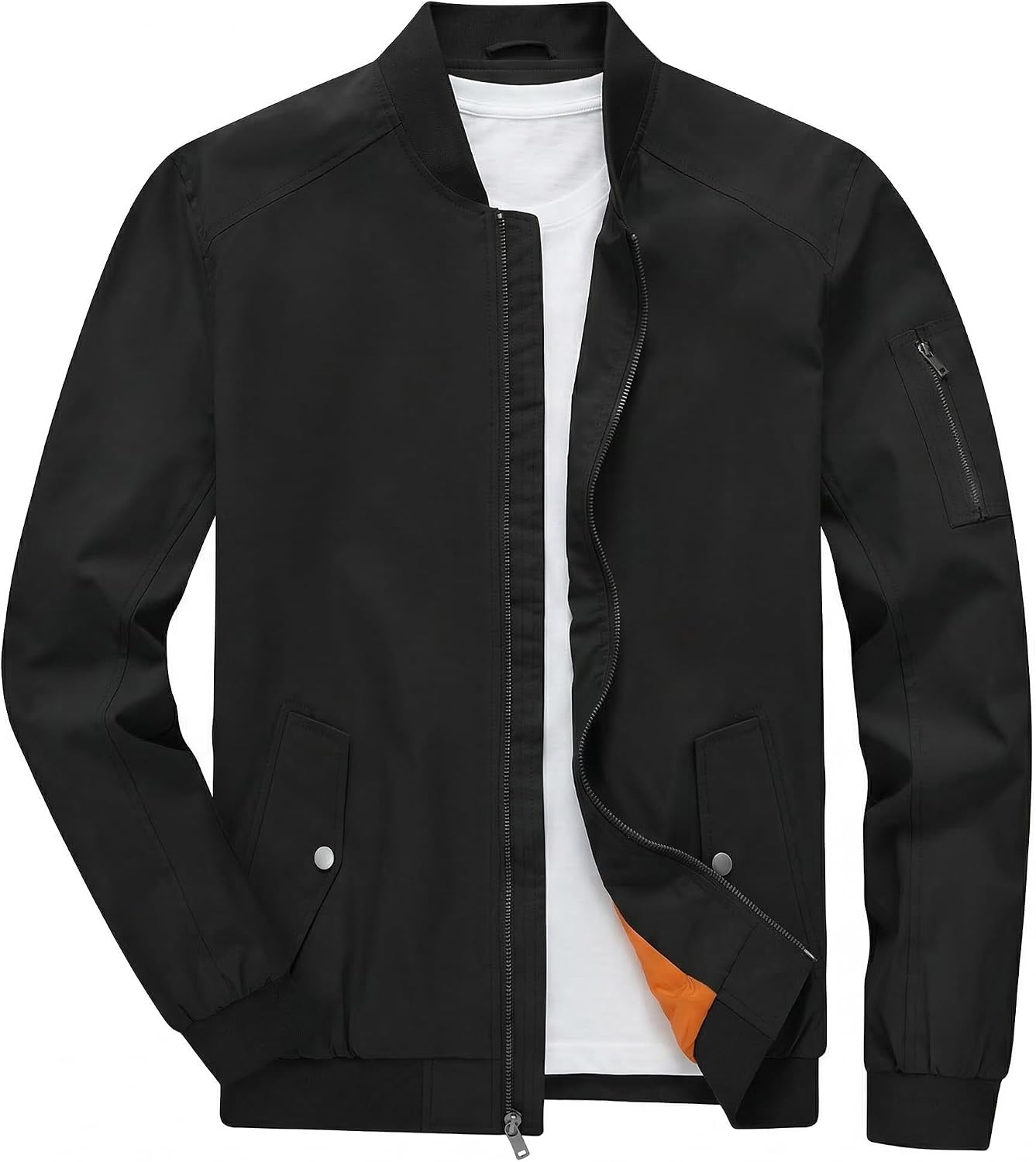 سعر ومواصفات TBMPOY Men's Lightweight Bomber Jackets Light Windbreaker Casual Stylish Fall Golf Zip Up Dress Business Varsity (B0C8LZVWN4) على Amazon EG