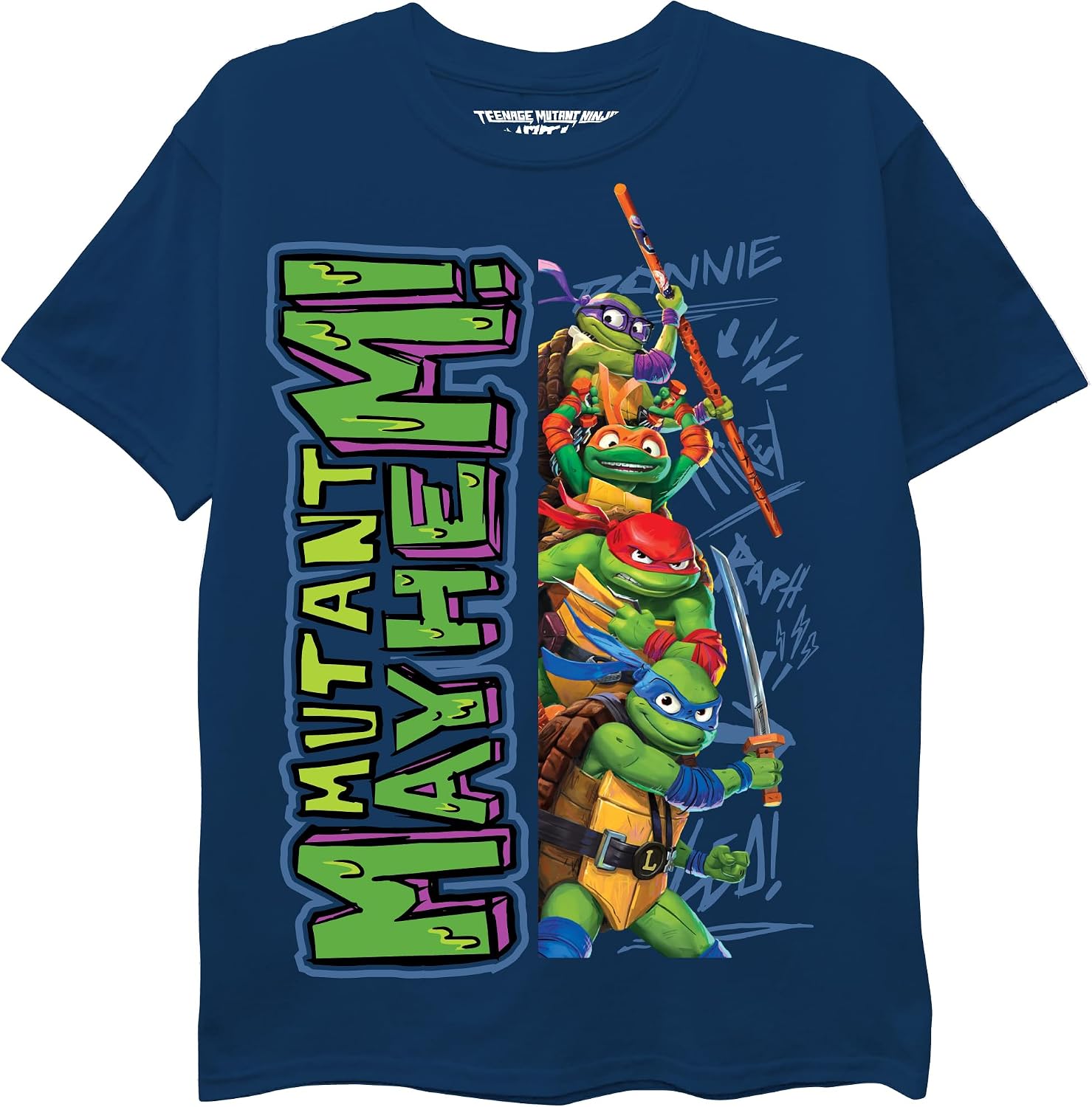 سعر ومواصفات تينايج ميوتانت نينجا تيرتلز TEENAGE MUTANT NINJA boys Tmnt Mutant Mayhem Character Short Sleeve Tee T-Shirt (pack of 1) (B0CB5GMH7N) على Amazon EG
