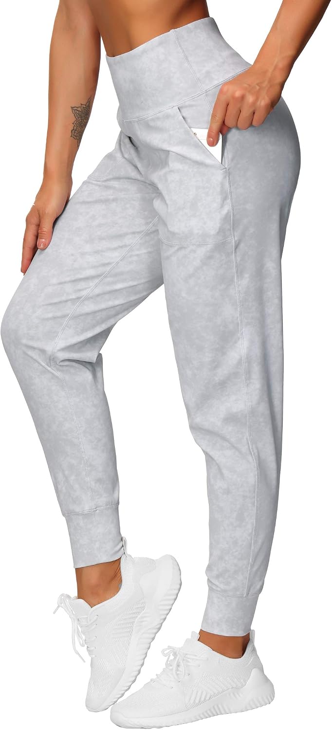 سعر ومواصفات THE GYM PEOPLE Women's Joggers Pants Lightweight Athletic Leggings Tapered Lounge Pants for Workout, Yoga, Running (B08NG2J4SR) على Amazon EG