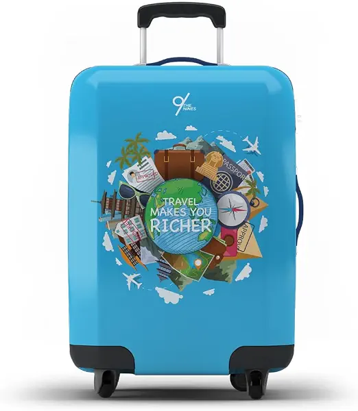 سعر ومواصفات The Nines غطاء شنطة سفر بطباعة عبارة "Travel Make You Richer" من ذا ناينز (B0CH11FRLN) على Amazon EG