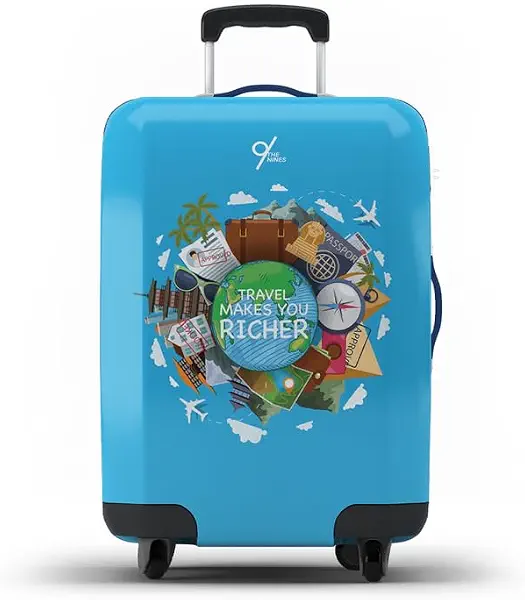 سعر ومواصفات The Nines غطاء شنطة سفر بطباعة عبارة "Travel Make You Richer" من ذا ناينز (B0CH17TKCK) على Amazon EG