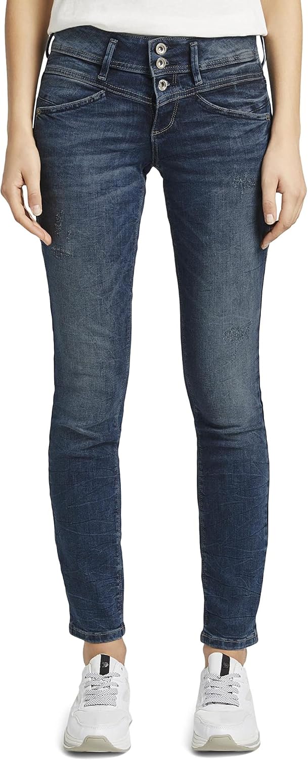 سعر ومواصفات TOM TAILOR Women's Rinsed Slim Alexa Jeans (B0821VWRX1) على Amazon EG