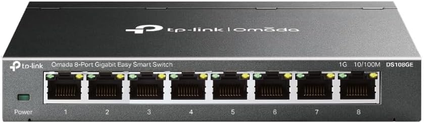 سعر ومواصفات TP - لينك مفتاح ذكي سهل الاستخدام من اومادا بـ8 منافذ جيجابت DS108GE (B0FMQH5G18) على Amazon EG