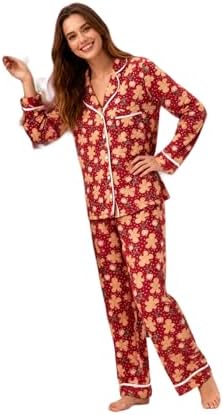 سعر ومواصفات Trendyol New Year's Themed Claret Red Piping Knitted Pajamas Set - 100% Cotton Thmaw22Pt1204,Claret Red XS (B0FR9SP42D) على Amazon EG