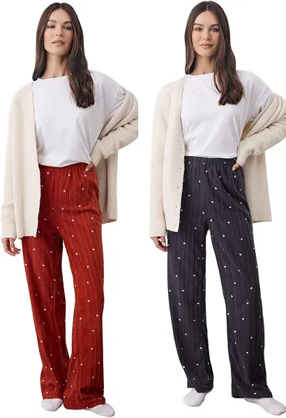 سعر ومواصفات Trendyol Womens Weiblich Pajama Bottoms Multicolor Homewear Pajama Bottoms (pack of 1) (B0FR9LGMM8) على Amazon EG