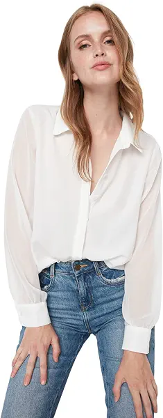 سعر ومواصفات Trendyol قميص للنساء طراز Twoaw20go0116 من ترينديول، (عبوة من 1 قطعة) (B0B4W9R8D9) على Amazon EG