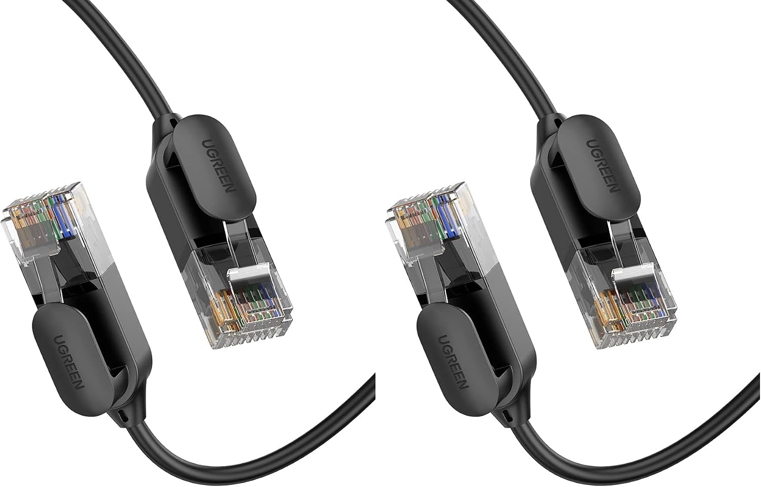سعر ومواصفات UGREEN CAT 6A Pure Copper Ethernet Cable OD2.8 5m (Black) (Pack of 2) (B0HLDTKGJ8) على Amazon EG