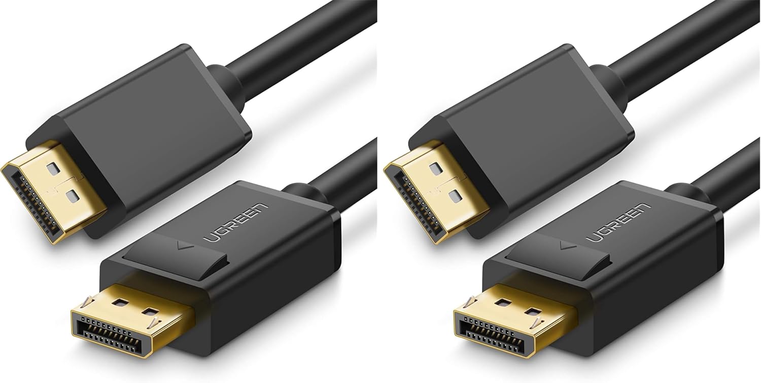 سعر ومواصفات UGREEN DisplayPort to DisplayPort Cable 4K 60HZ, DP Male to Male Cable Support 4K Resolution and Full 1080P HD with Video and Audio Compatible with HDTV, Projectors and Monitors, 2 Metres 10211 (B0GWFBQQ4J) على Amazon EG