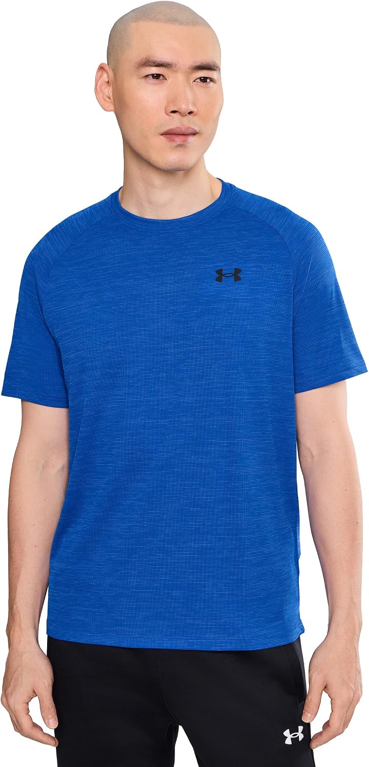 سعر ومواصفات Under Armour Men's Ua Tech Textured Ss T-shirt (B0DGWL36TC) على Amazon EG