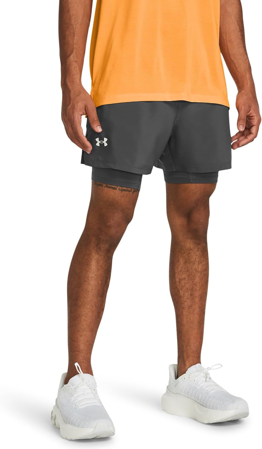 سعر ومواصفات Under Armour Mens UA LAUNCH 5in 2-IN-1 SHORTS Shorts (pack of 1) (B0C12PFFZX) على Amazon EG