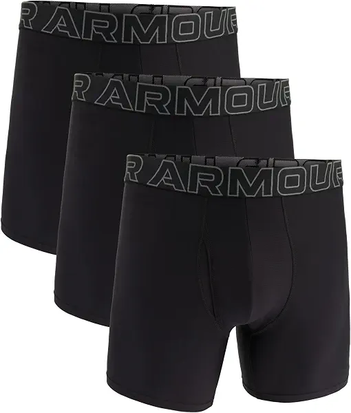 سعر ومواصفات Under Armour Mens UA Performance Tech 6-inch 3 Pack Solid Boxer Briefs Boxer Briefs (pack of 3) (B0CBKZXP1K) على Amazon EG