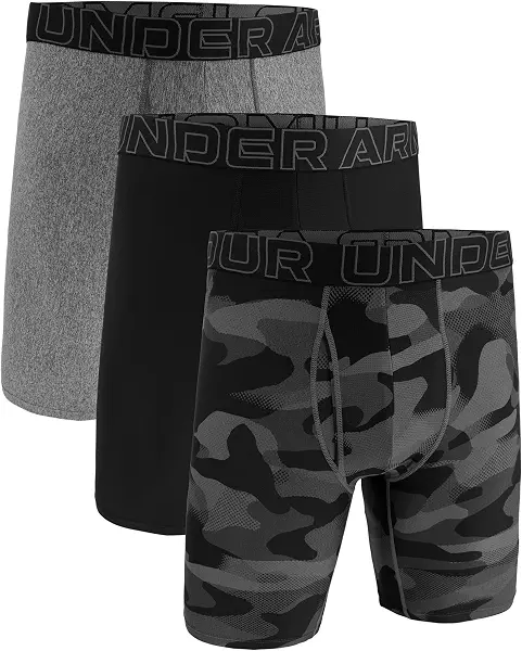 سعر ومواصفات Under Armour Mens UA PERFORMANCE TECH - PRINT 9 IN 3PK Underwear (pack of 3) (B0GS9X7FB6) على Amazon EG