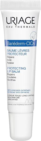 سعر ومواصفات Uriage Bariéderm-Cica Protecting Lip Balm With Glycerin-Instantly Repairs,Protects And Soothes Very Dry, Chapped And Damaged Lips. Extra-Rich Repairing Lip Balm For Long-Lasting Comfort-Fragrance-Free (B01IXL8GDK) على Amazon EG