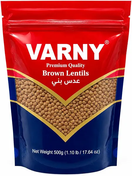سعر ومواصفات VARNY Brown Lentils 500 g (B0HDTRZ9RP) على Amazon EG
