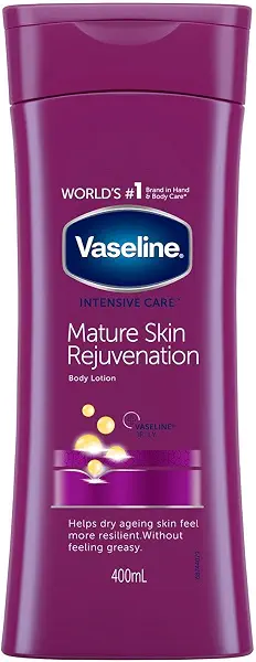 سعر ومواصفات Vaseline Intensive Care Mature Skin Rejuvenation Body Lotion, 400 Ml (B07D77QMKD) على Amazon EG