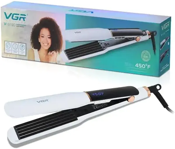 سعر ومواصفات VGR V-519S Professional Hair Straightener, 1.5 Inch Wide Plate, Hair Styling Tools (B0DQDFKKF7) على Amazon EG