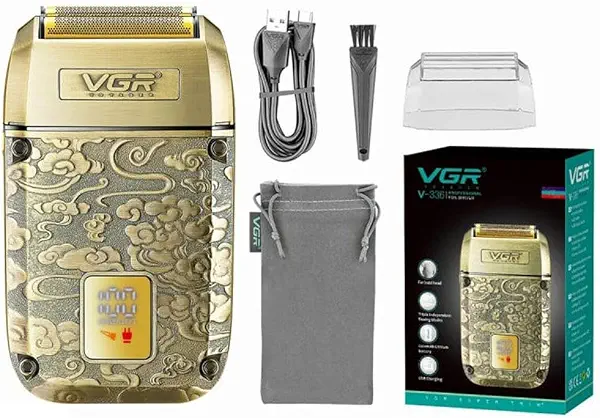سعر ومواصفات Vgr Waterproof Rechargeable Cordless Electric Shaver V-336 (B0BDD8K4HC) على Amazon EG