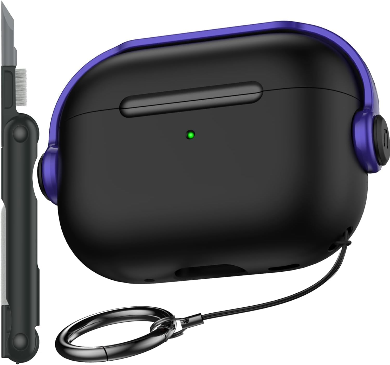 سعر ومواصفات VOMA لـ AirPods Pro 2 / AirPods Pro 1 غطاء حماية متين شديد التحمل مضاد للصدمات والخدوش بتصميم قفل أمان محكم لحماية شاملة بزاوية 360 درجة مع مشبك تعليق معدني من البولي كربونات الصلب.، ارجواني (B0HJ2PVXY4) على Amazon EG