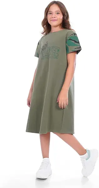 سعر ومواصفات VONKEL Girls Dress Printed Dress (B0C6MWZLRL) على Amazon EG
