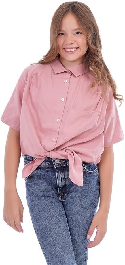 سعر ومواصفات VONKEL Girls Short Sleeve Blouse (pack of 1) (B0C6KS5MB8) على Amazon EG
