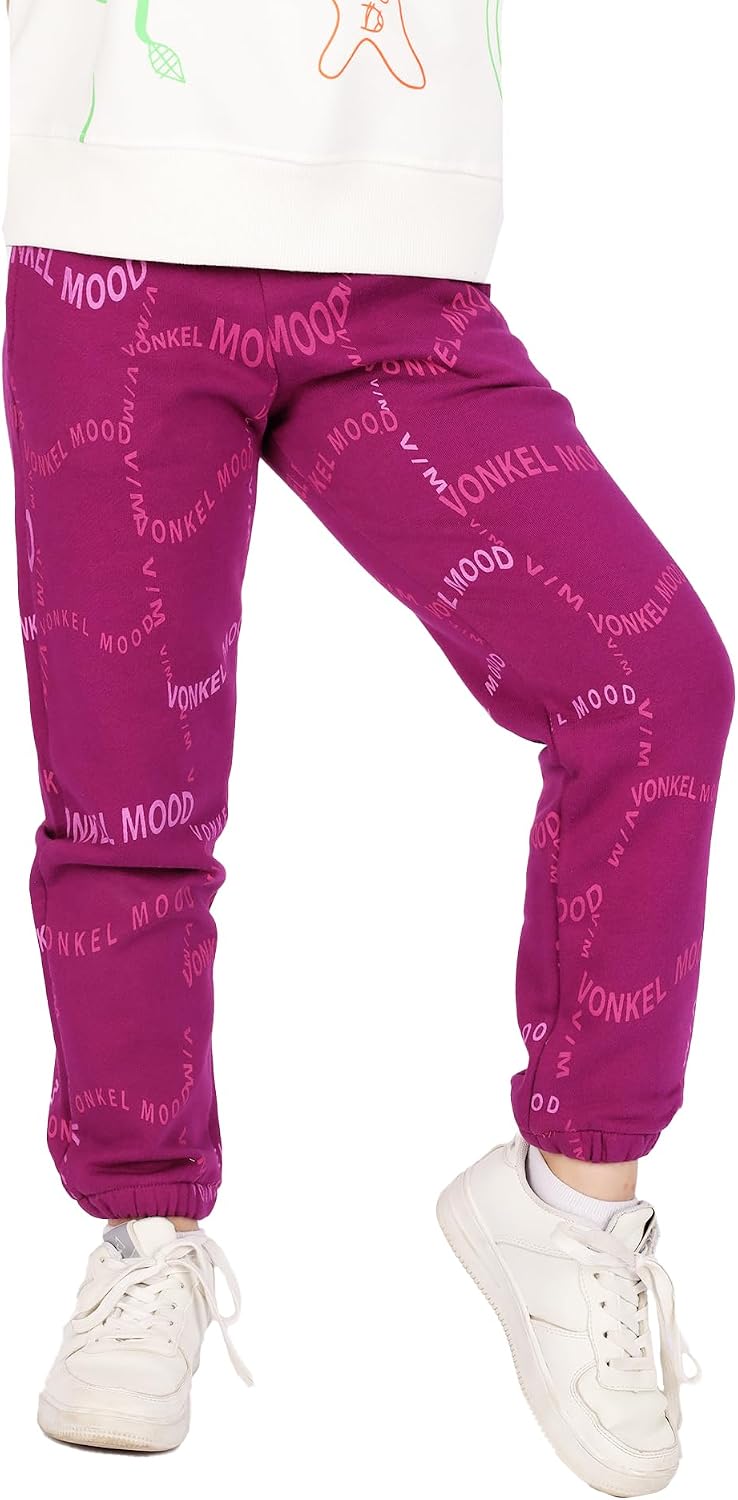 سعر ومواصفات فونكل Vonkel Girls Sweatpants Printed Colored (B0CTKRW67F) على Amazon EG