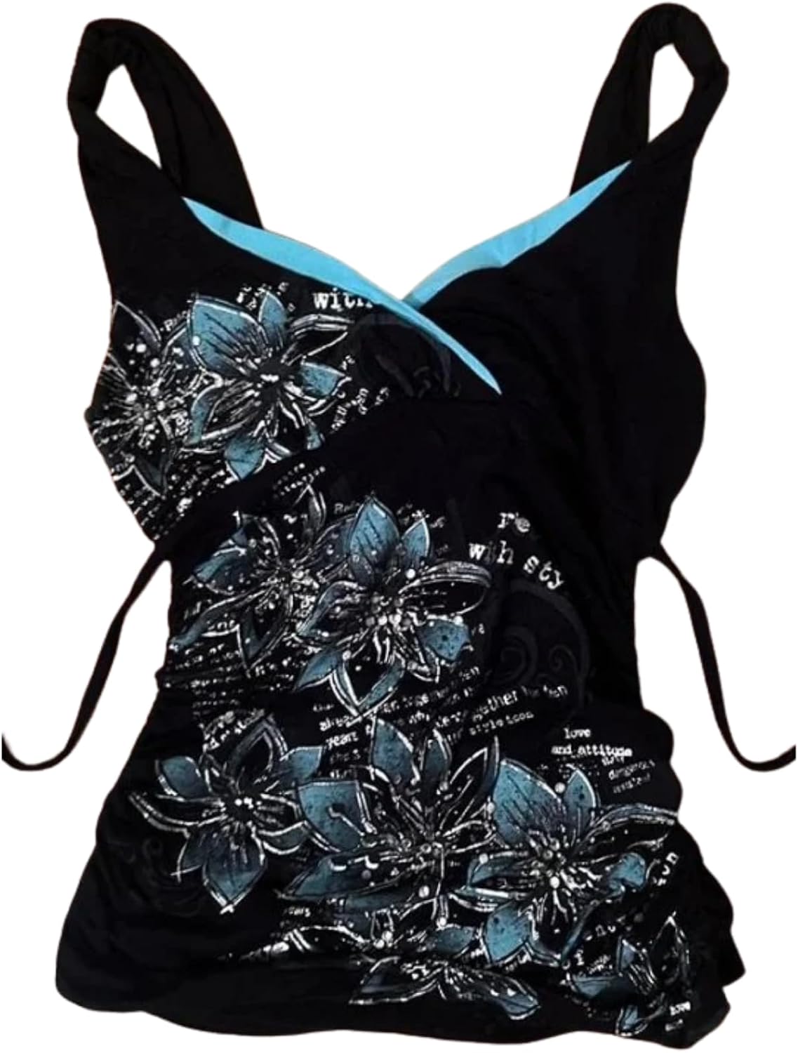 سعر ومواصفات Whimsical Y2k Halter Tops for Women Emo Grunge Tank Top Floral Western Mcbling Tops 90s Clothes 2000s Clothing (B0FMY4NF42) على Amazon EG