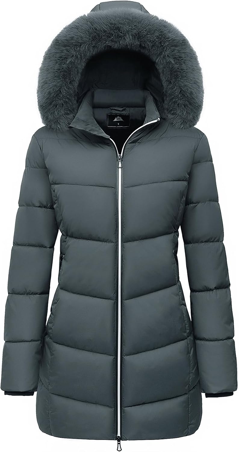 سعر ومواصفات Women's Long Warm Winter Puffer Jacket Lightweight Fashions Down Coats (B0C9BL6SPR) على Amazon EG
