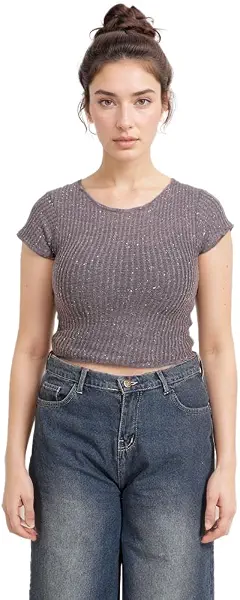 سعر ومواصفات Womens Cap Sleeve Shirt Women Short Sleeve T-shirt (B0CJNFMDLS) على Amazon EG