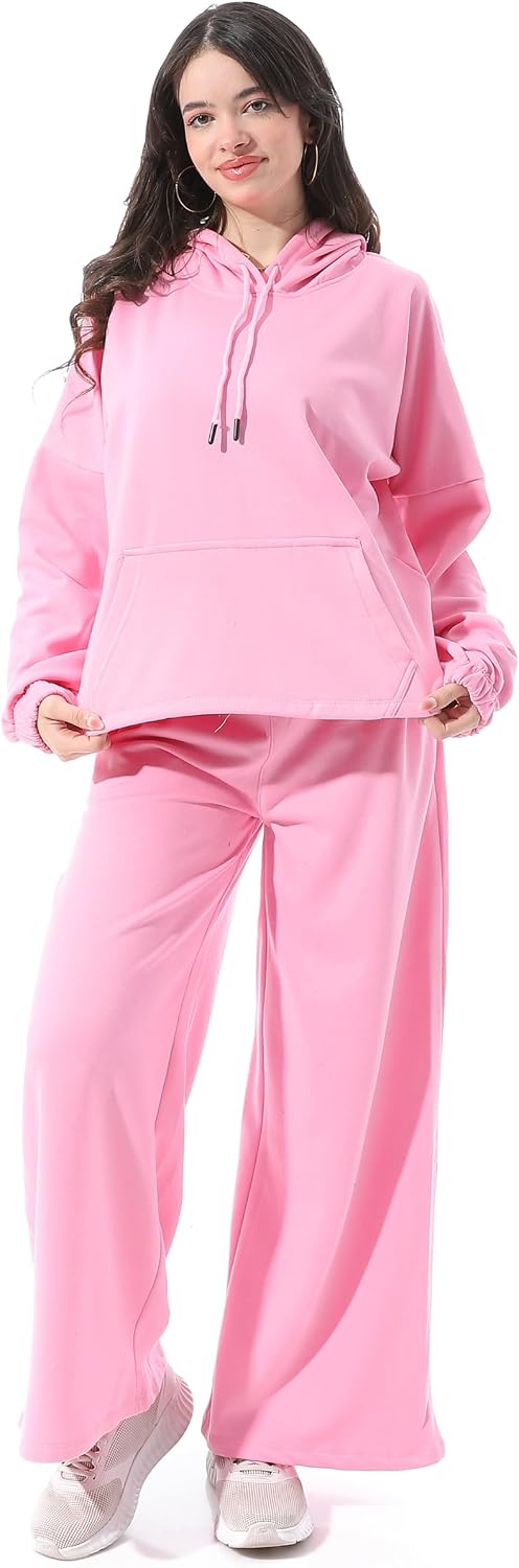سعر ومواصفات Womens Comfy Cotton Long Sleeves Track suit (B0HN338C8Q) على Amazon EG