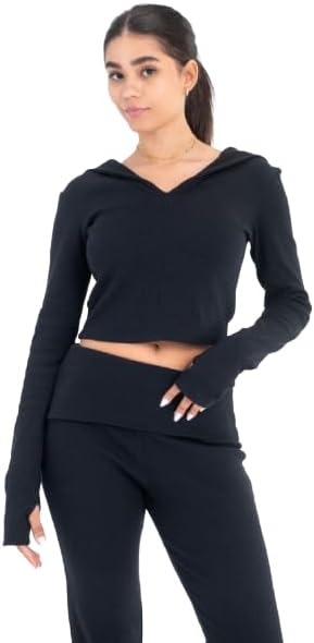 سعر ومواصفات Womens Ribbed Cropped BT018-BL Modern (pack of 1) (B0DXD77H93) على Amazon EG