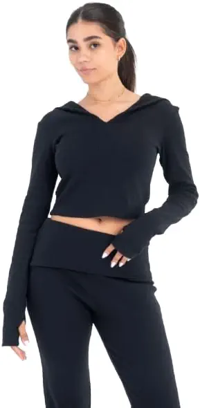 سعر ومواصفات Womens Ribbed Cropped BT018-BL Modern (pack of 1) (B0DXD9VS7R) على Amazon EG
