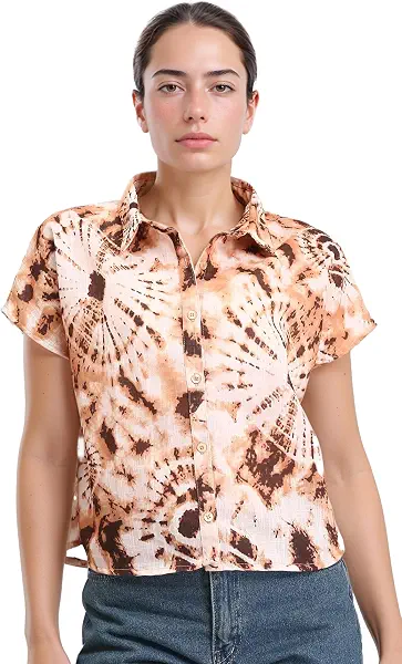 سعر ومواصفات Womens Short Sleeve Shirt Women Short Sleeve Shirt (B0CJY57X8X) على Amazon EG